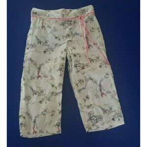 Vintage C'est Lavie Paris Themed Girls Capris Sz 6